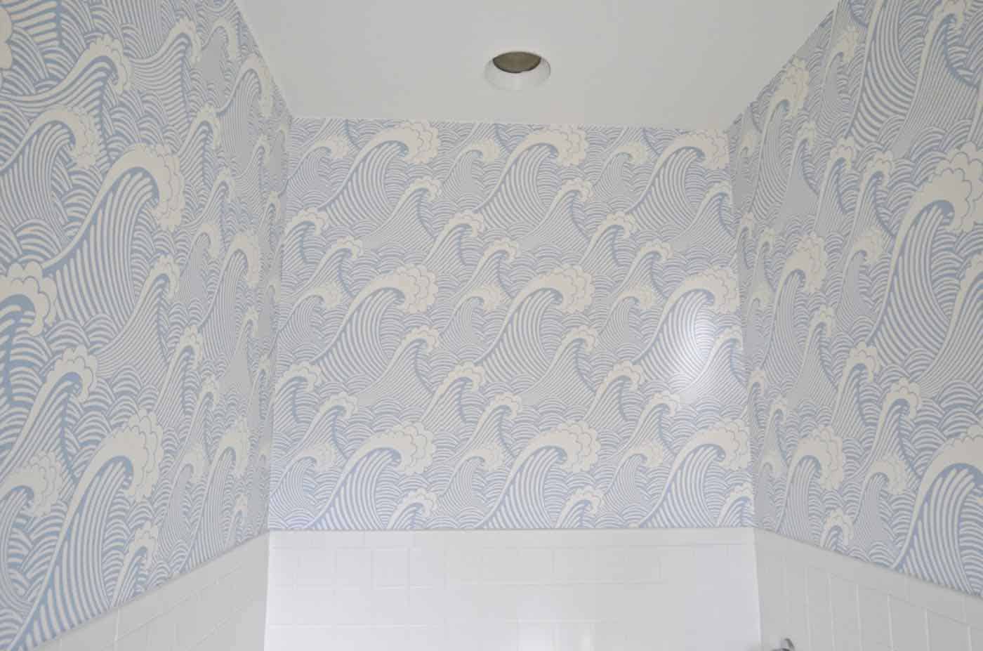 How to apply peel and stick removable wallpaper.
