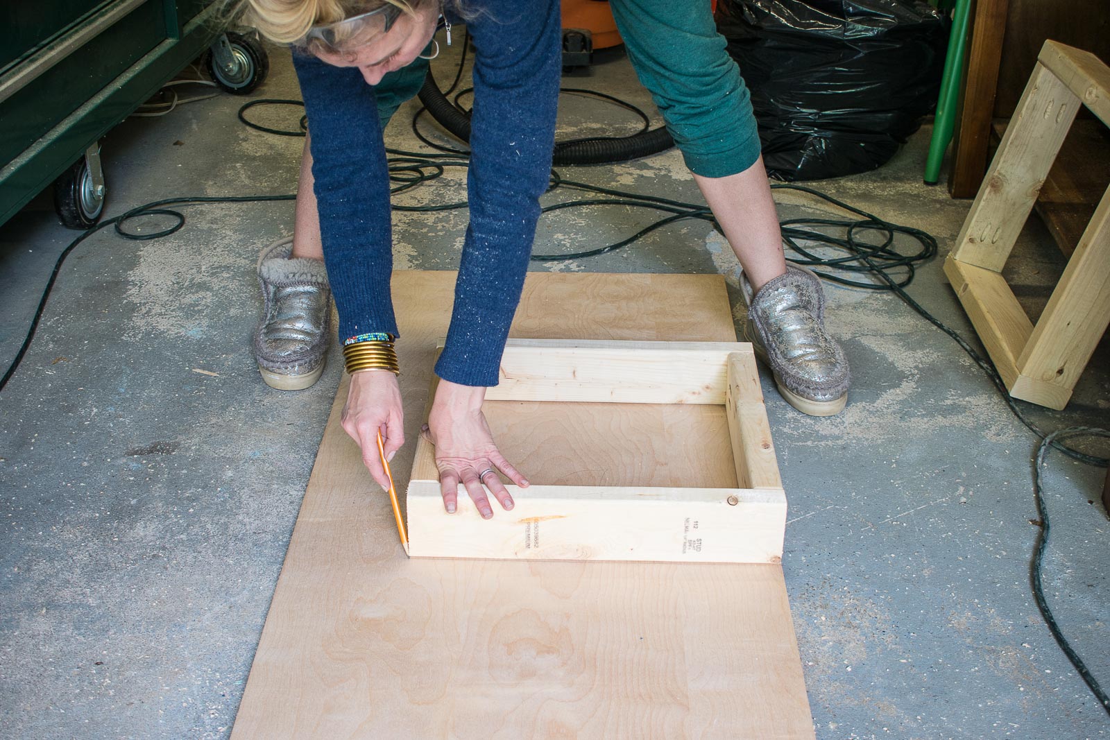 build two more frames and cover with plywood