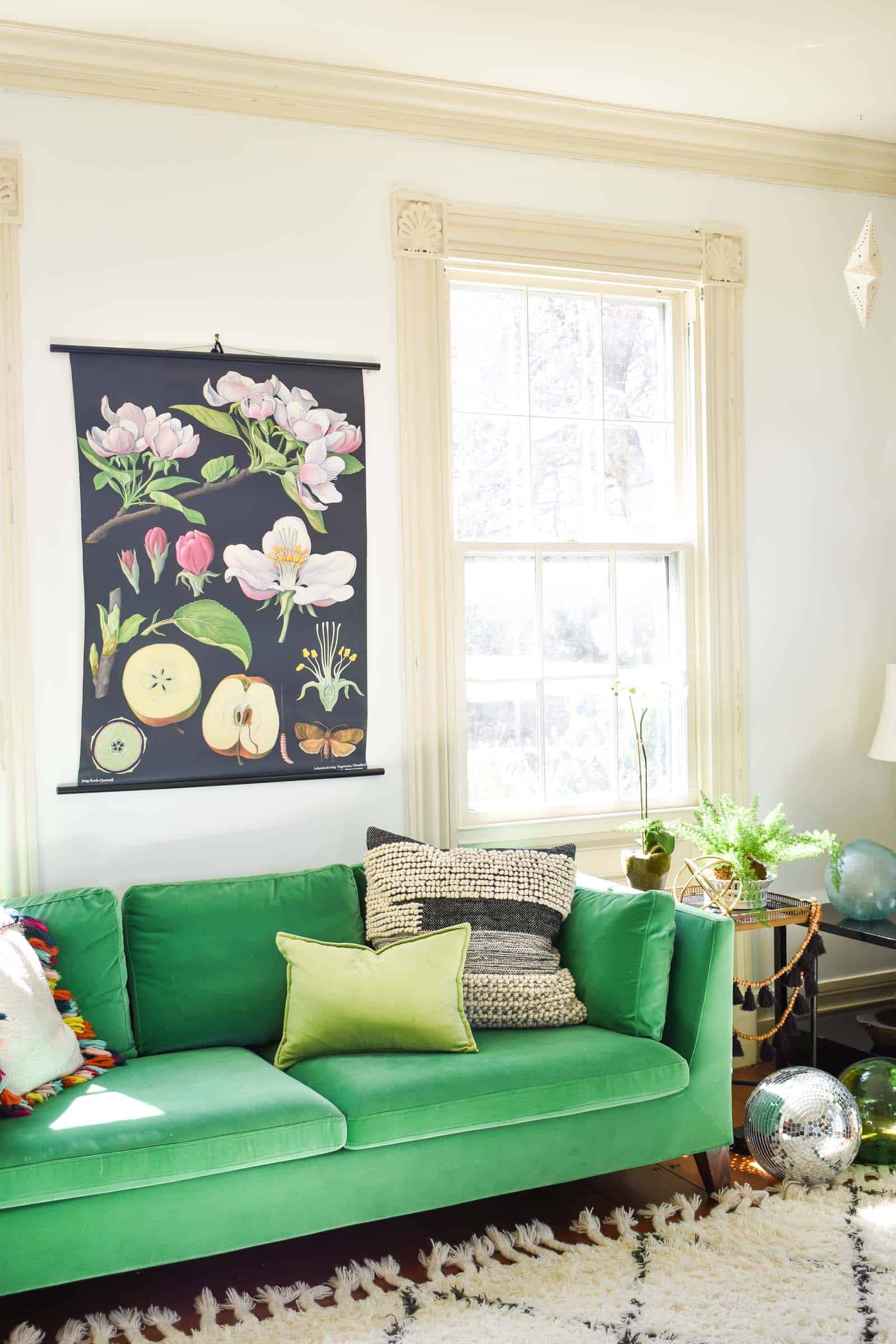off white trim in living room