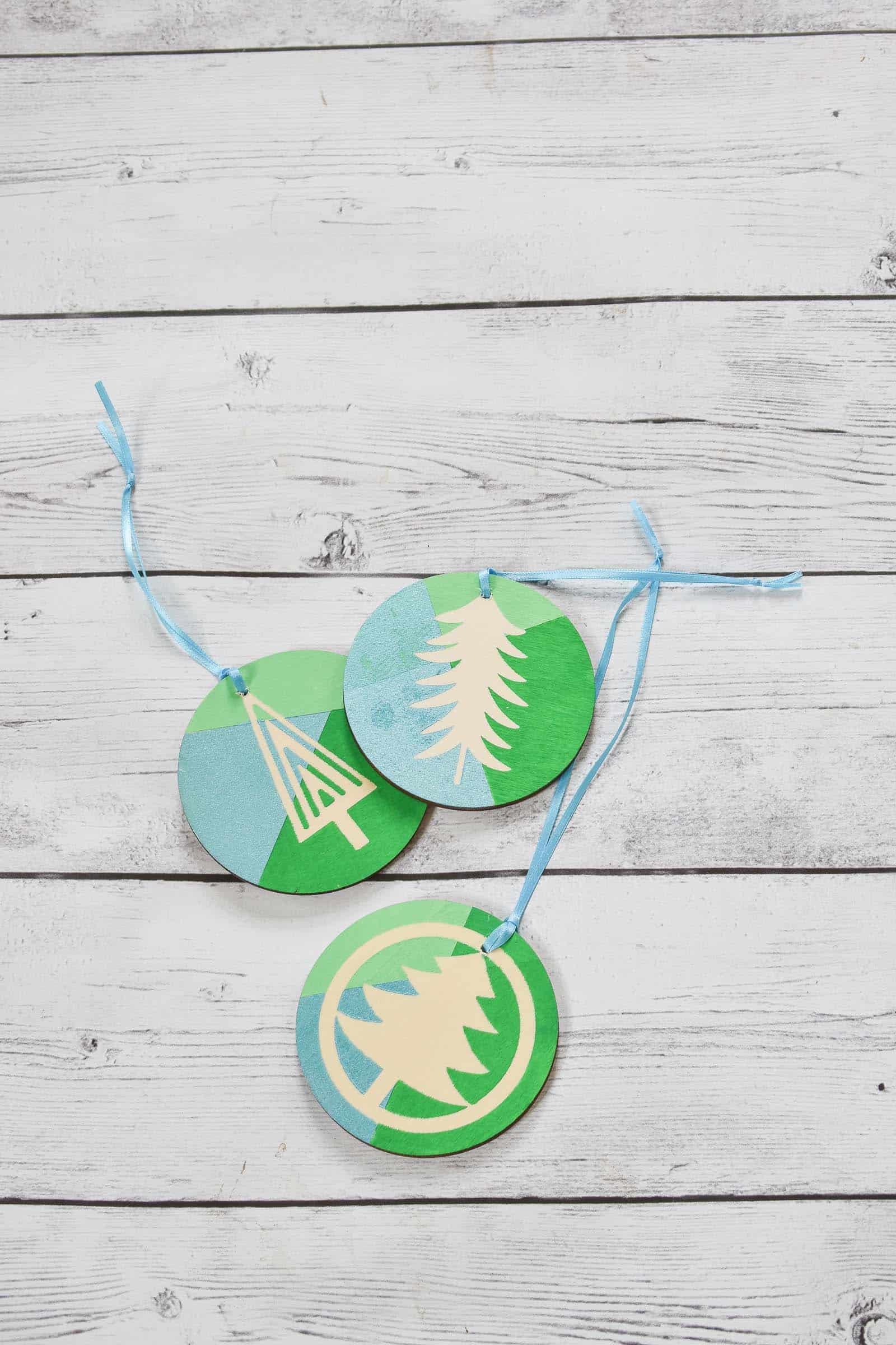 color block ornament