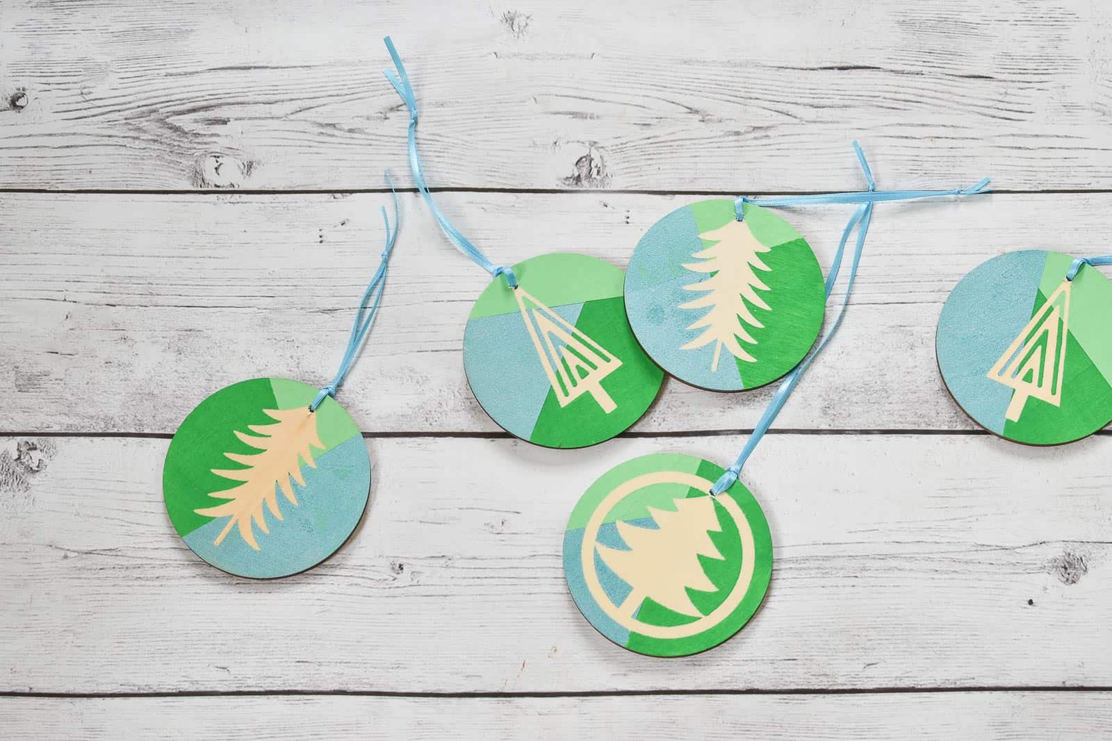 Block print DIY ornaments