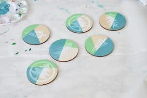 tape off an paint a second section of your ornament