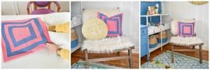 how to stencil a pillow