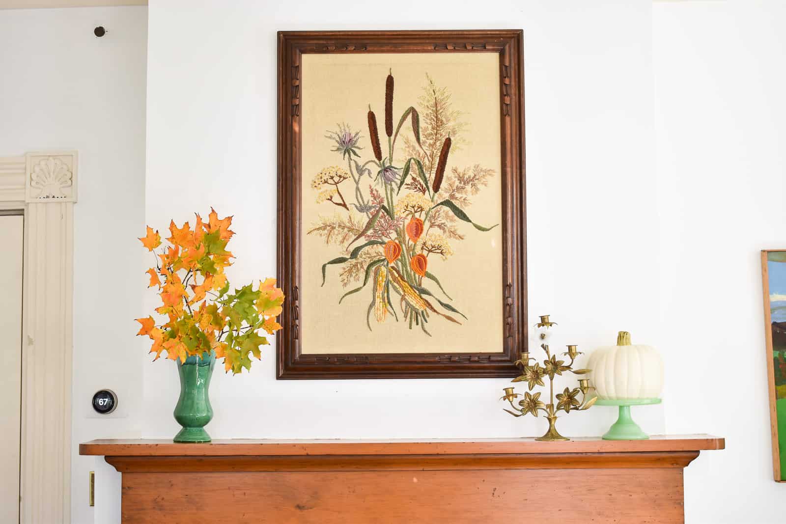 finding balance on a mantel