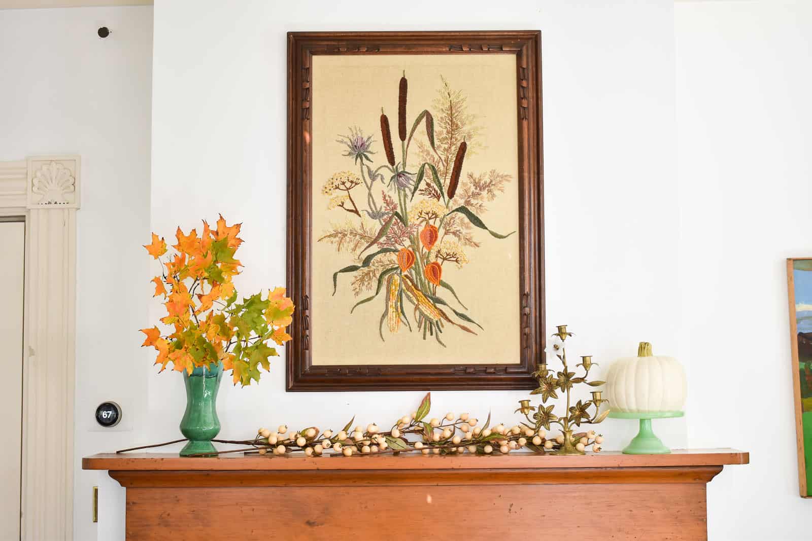 finding the right balance on your mantel