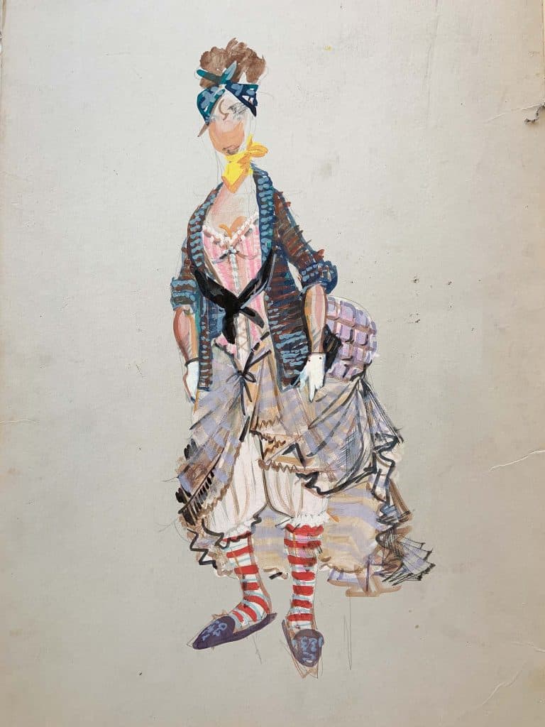 flea market costume sketches