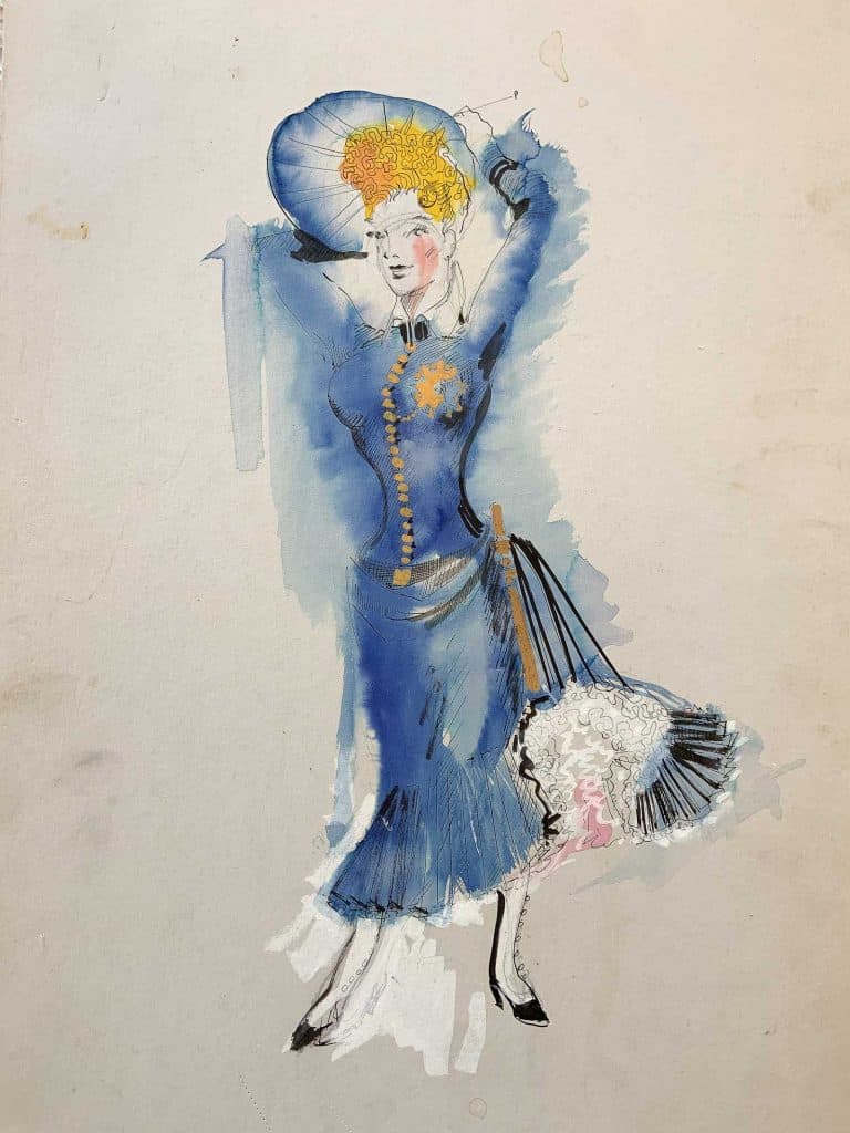 flea market costume sketches