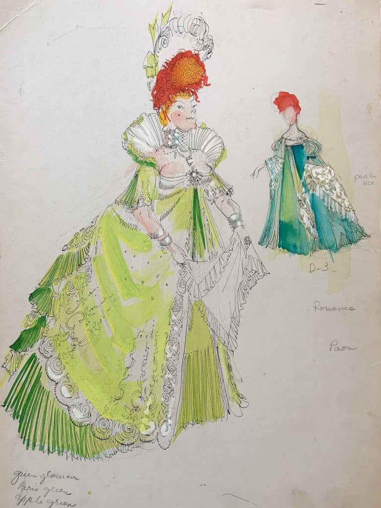 flea market costume sketches