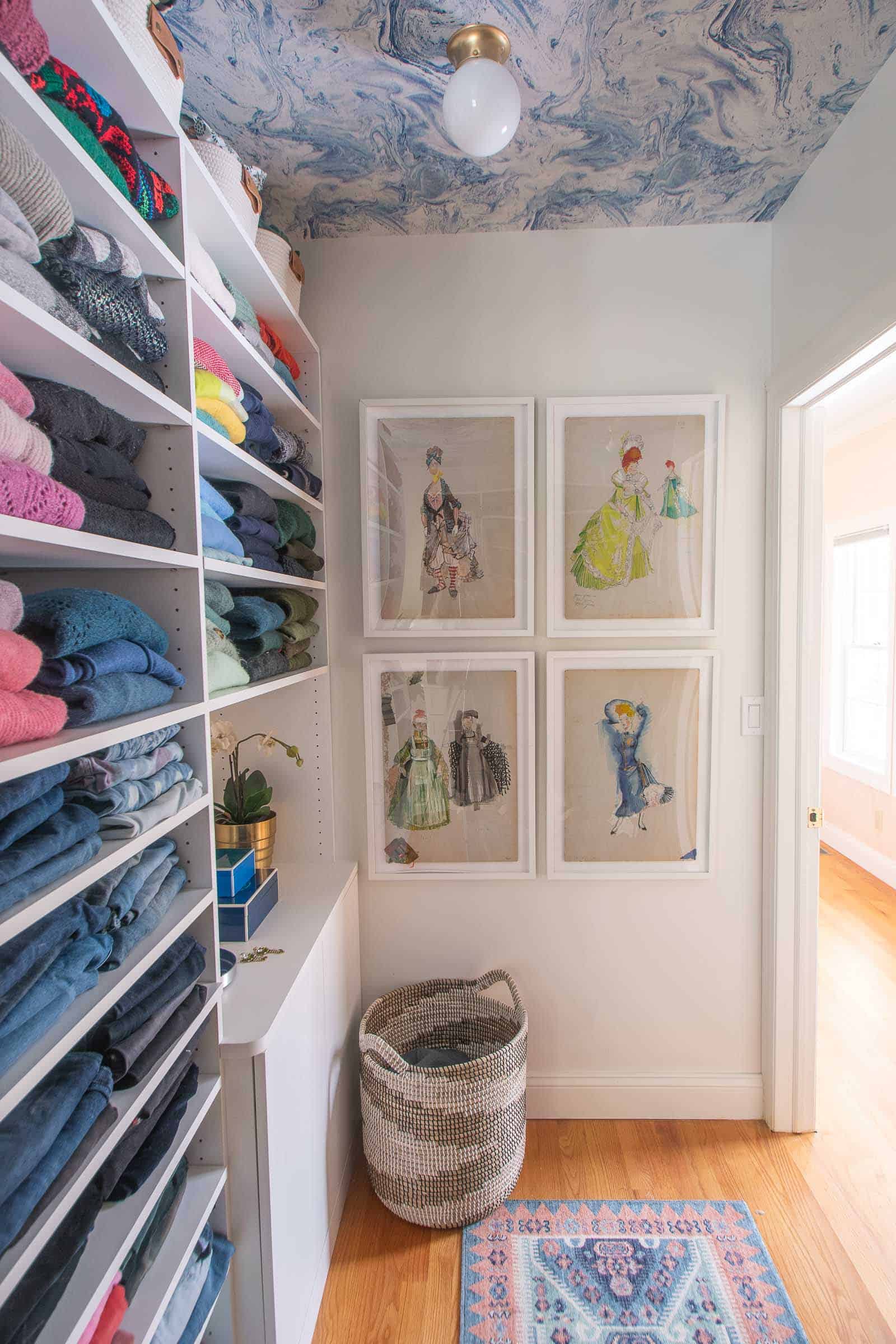 walk in closet makeover